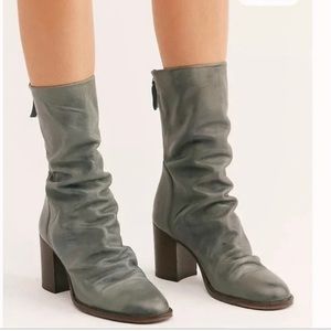 Free People Elle Block Heel Slouch Boots
